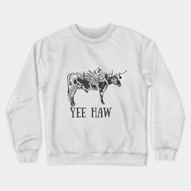 Save a Horse Ride a Steer Crewneck Sweatshirt by The Farm.ily